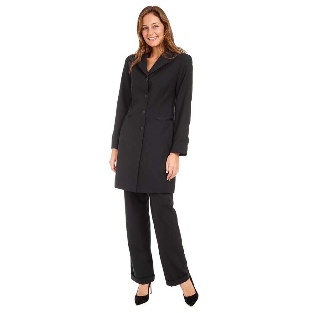 Donatella Duster Coat and Pant Suit